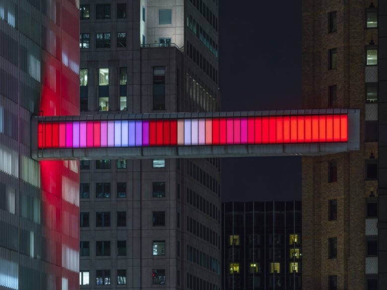 Skybridge public art Detroit Michigan