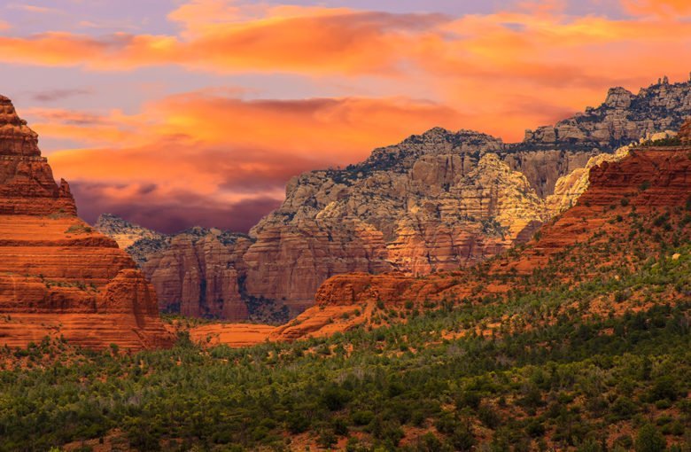 best picture sunset in Sedona Arizona