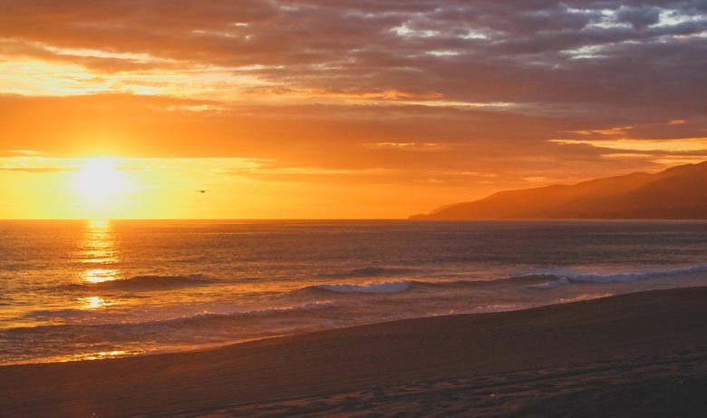 best sunset at Point Dume State Beach Malibu CA