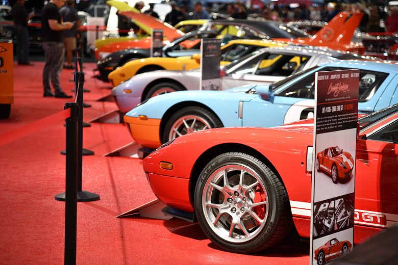 Supercars on display at Barrett-Jackson