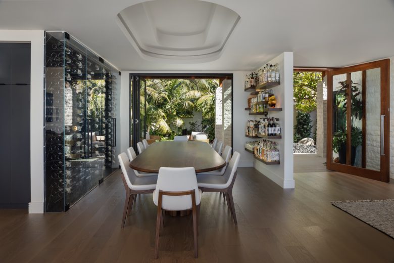 Wine cellar at Newport beach home remodel