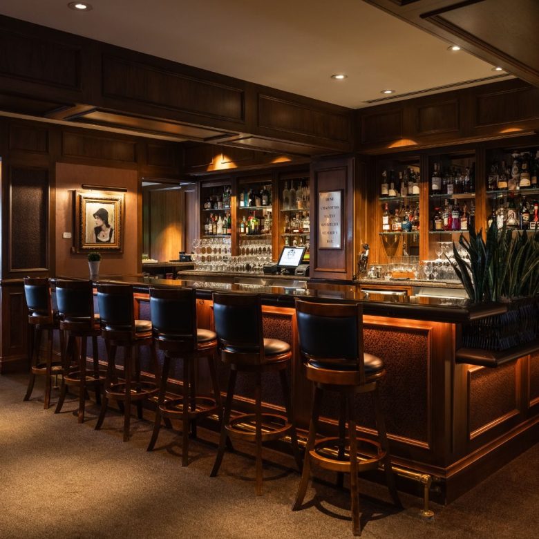 Bar at The Pacific Club in Newport Beach.